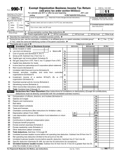 Exempt Organization Business Income Tax Return