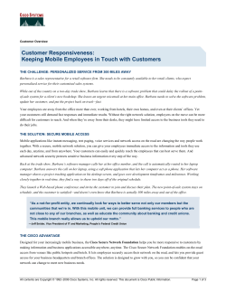 Keeping Mobile Employees in Touch with Customers