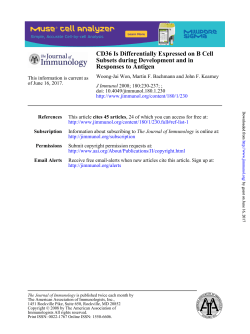 Responses to Antigen Subsets during Development and in CD36 Is