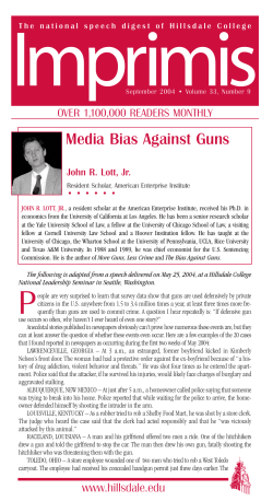 Media Bias Against Guns - Imprimis