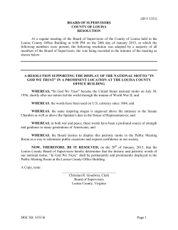 Resolution 3353 - Display of the National Motto "In God We Trust"
