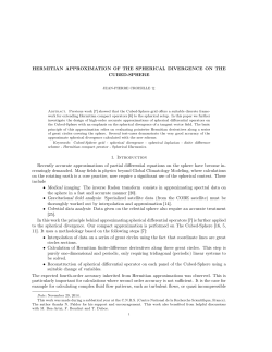 HERMITIAN APPROXIMATION OF THE SPHERICAL DIVERGENCE