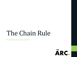 The Chain Rule
