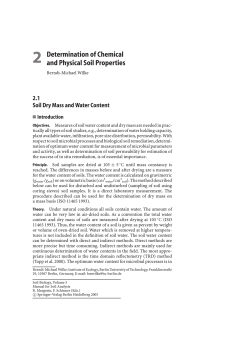 2 Determination of Chemical and Physical Soil Properties