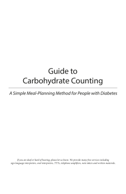 Guide to Carbohydrate Counting