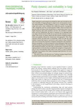 Ploidy dynamics and evolvability in fungi