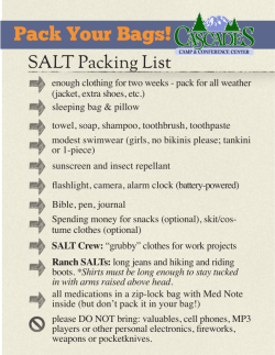 Packing List