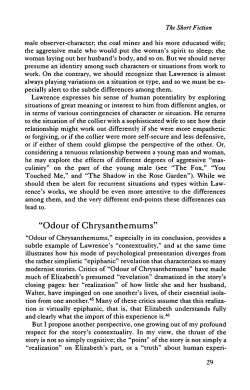 "Odour of Chrysanthemums"