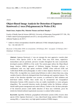 Object-Based Image Analysis for Detection of Japanese