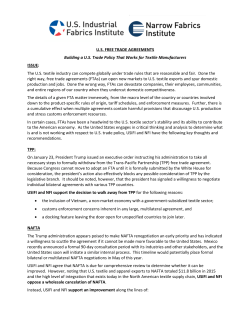 Backgrounder on U.S. Free Trade Agreements