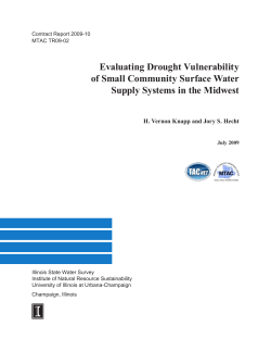 Evaluating Drought Vulnerability of Small Community Surface Water