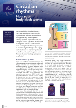 Circadian rhythms