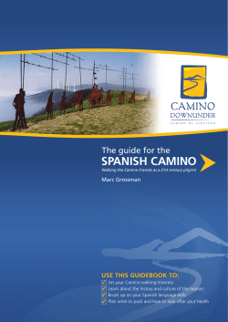 The guide for the Spanish Camino (SAMPLE