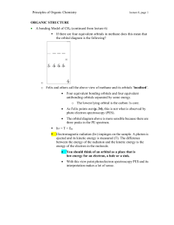 Principles of Organic Chemistry ORGANIC STRUCTURE • A