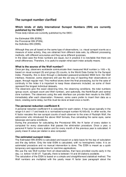 The sunspot number clarified