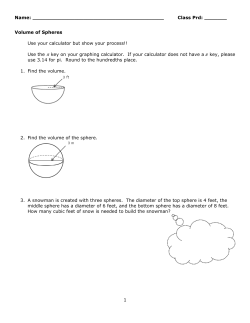 ExamView - WKST Volume of Spheres.tst