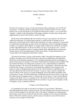 The extraordinary voyage in French literature before 1700 Geoffroy