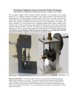 Permanent Magnetic Linear Generator Project Prototype