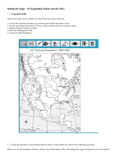 Setting the Stage - An Expanding Nation Activity (HA)