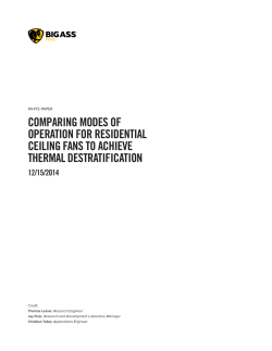 COMPARING MODES OF OPERATION FOR