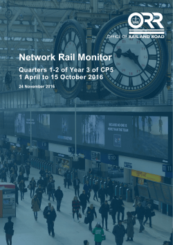 Network Rail Monitor - Quarters 1-2 of Year 3 of CP5