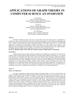 applications of graph theory in computer science an overview
