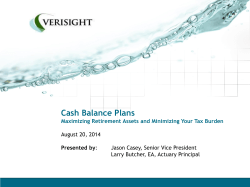 Cash Balance Plans