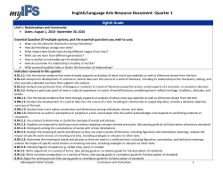 Quarter 1 - Indianapolis Public Schools