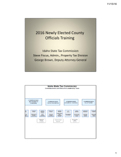 2016 Newly Elected County Officials Training