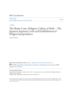 The Shinto Cases - BYU Law Digital Commons