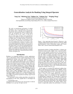 Generalization Analysis for Ranking Using Integral Operator