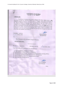 4.57 B.Sc. Geology - Mumbai University