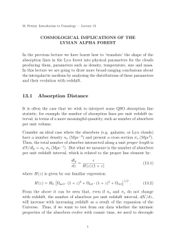 13.1 Absorption Distance