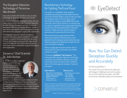 Now You Can Detect Deception Quickly and Accurately
