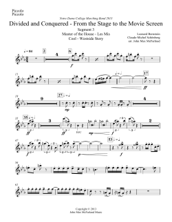 4 Divided and Conquered - From the Stage to the Movie Screen 9 4