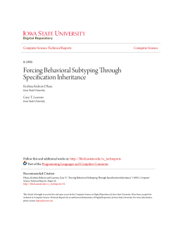 Forcing Behavioral Subtyping Through Specification Inheritance