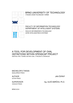 brno university of technology a tool for development of oval