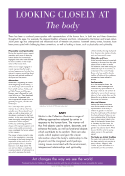 LOOKING CLOSELY AT The body - Art Gallery of Western Australia