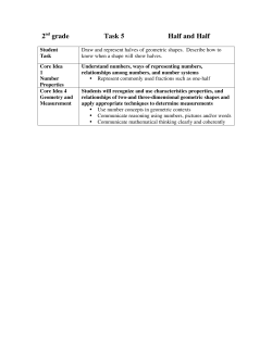2nd grade Task 5 Half and Half