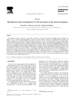 Mechanisms and consequences of cell activation