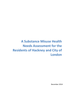 A Substance Misuse Health Needs Assessment
