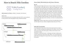 Getting here PDF - Villa Carolina Country House
