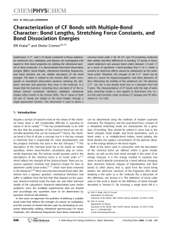 Characterization of CF Bonds with Multiple