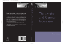 The L&auml;nder and German federalism
