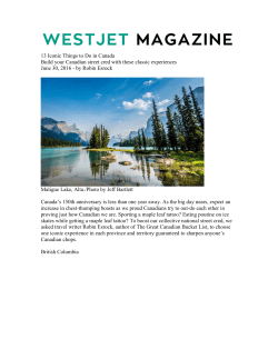 13 Iconic Things to Do in Canada