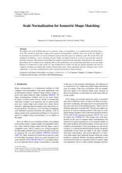 Scale Normalization for Isometric Shape Matching