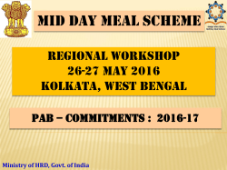 PAB &ndash; Commitments - Mid Day Meal Scheme