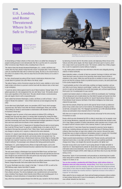 US, London, and Rome Threatened: Where Is It