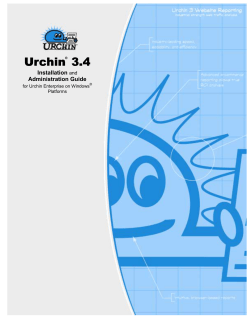 Urchin Enterprise 3.x Windows Manual