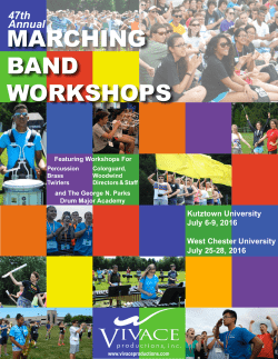 MARCHING BAND WORKSHOPS HING SHOPS